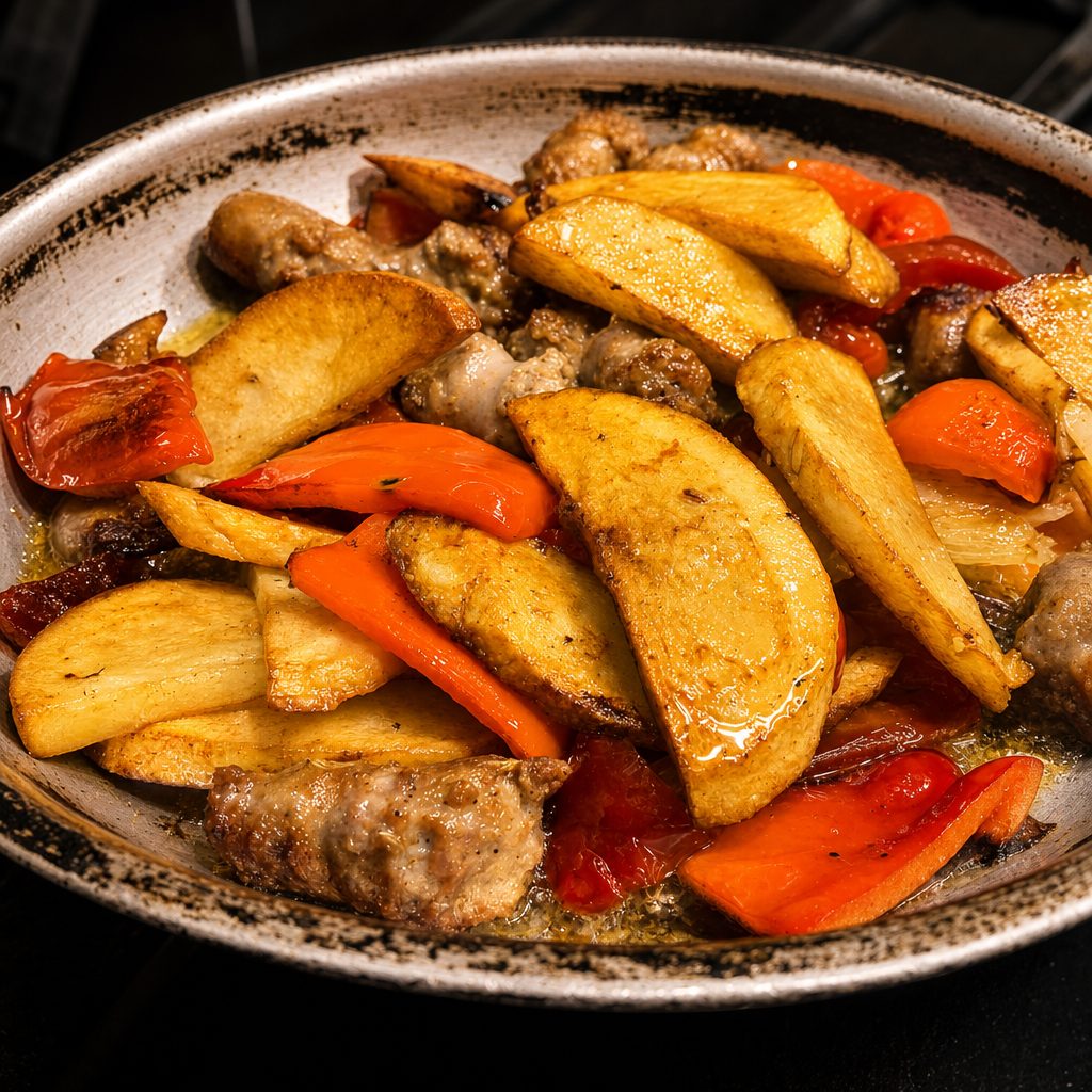 Chicken Sausage & Potatoes.