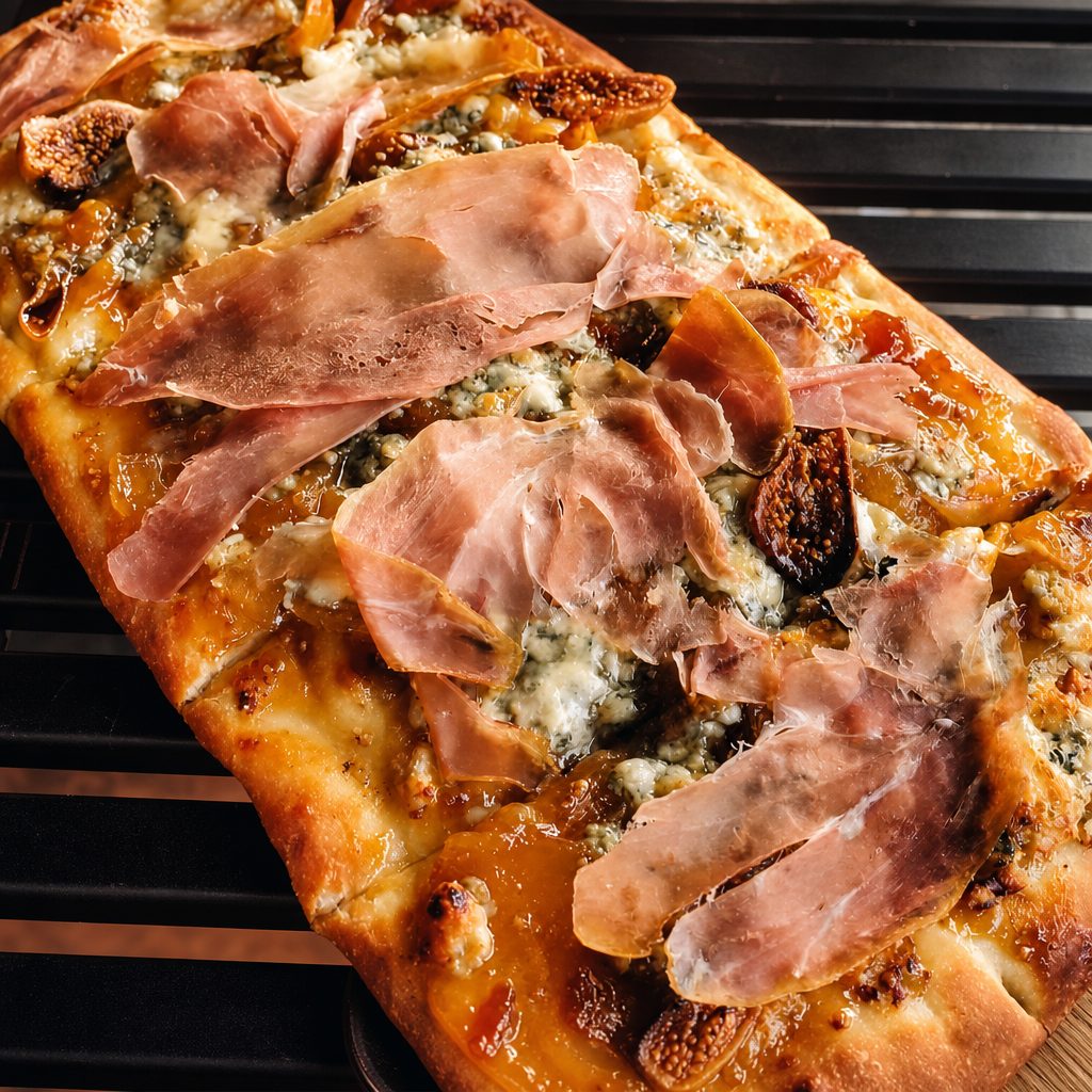 Fig, Prosciutto & Gorgonzola Flatbread.