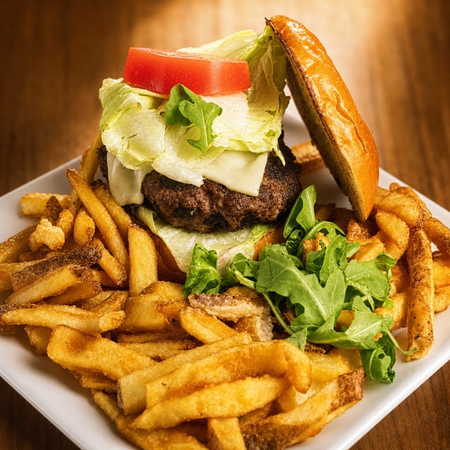 Waterfront Classic Burger.