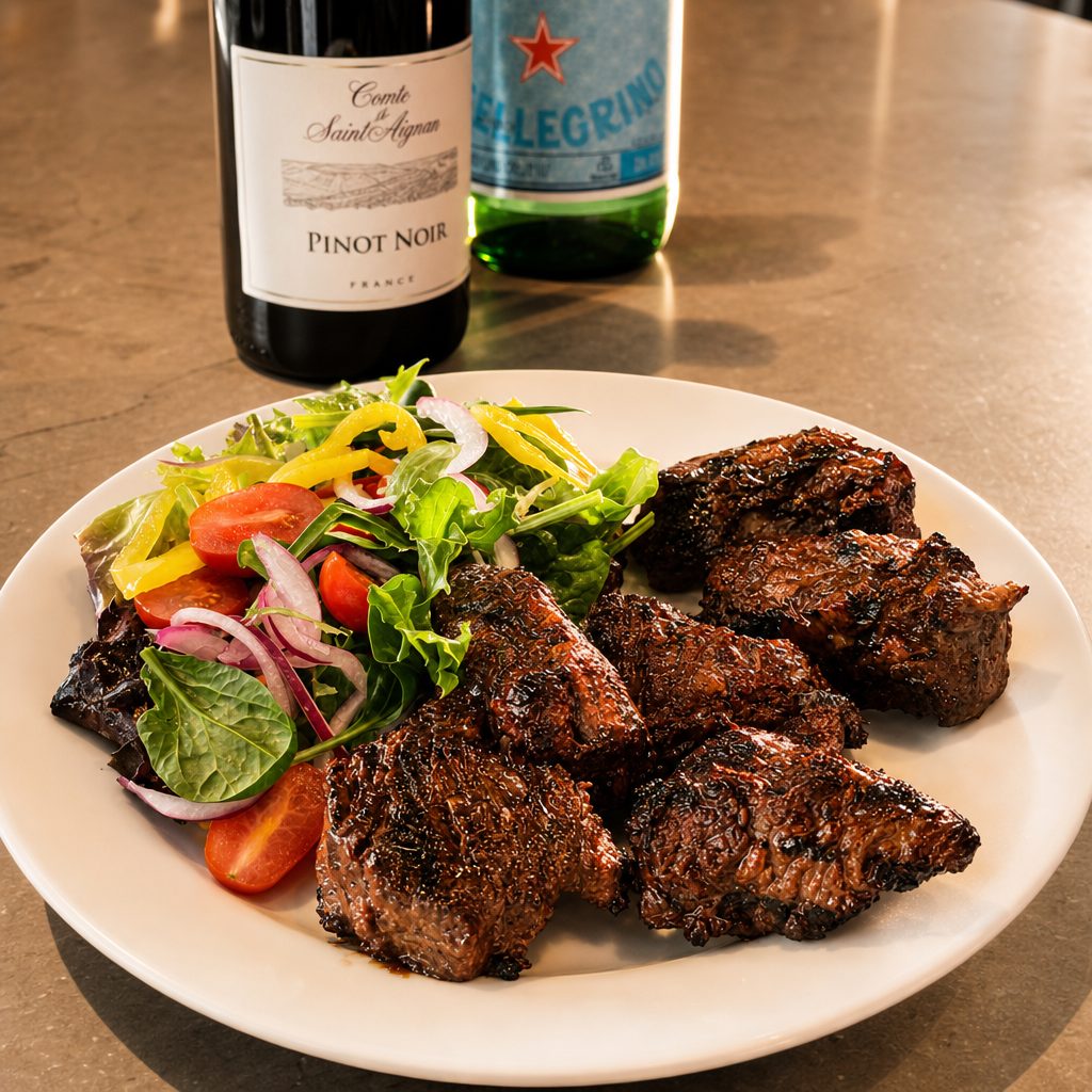 Steak Tip Dinner.