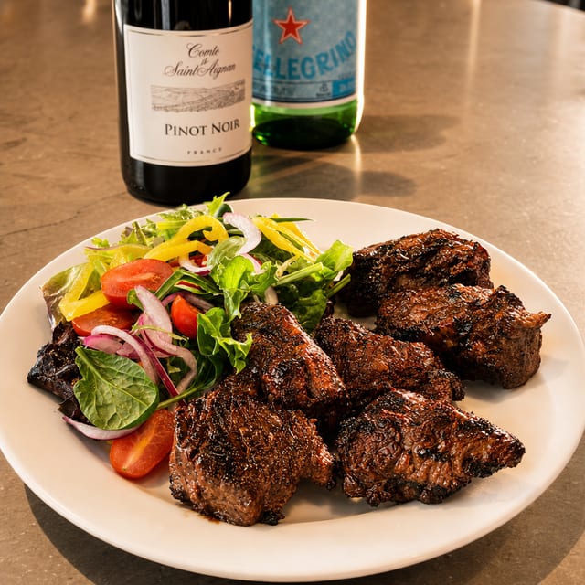 Steak Tip Dinner.
