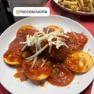 Ravioli with Meatballs