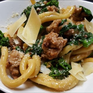 Fusilli Pasta With Sausage & Broccoli Rabe